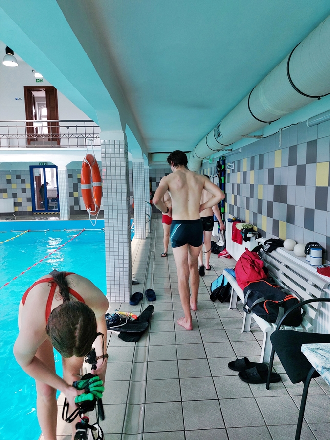 Hokej pod wodą Walenie Siemianowice Śląskie Trening 1 II 2025